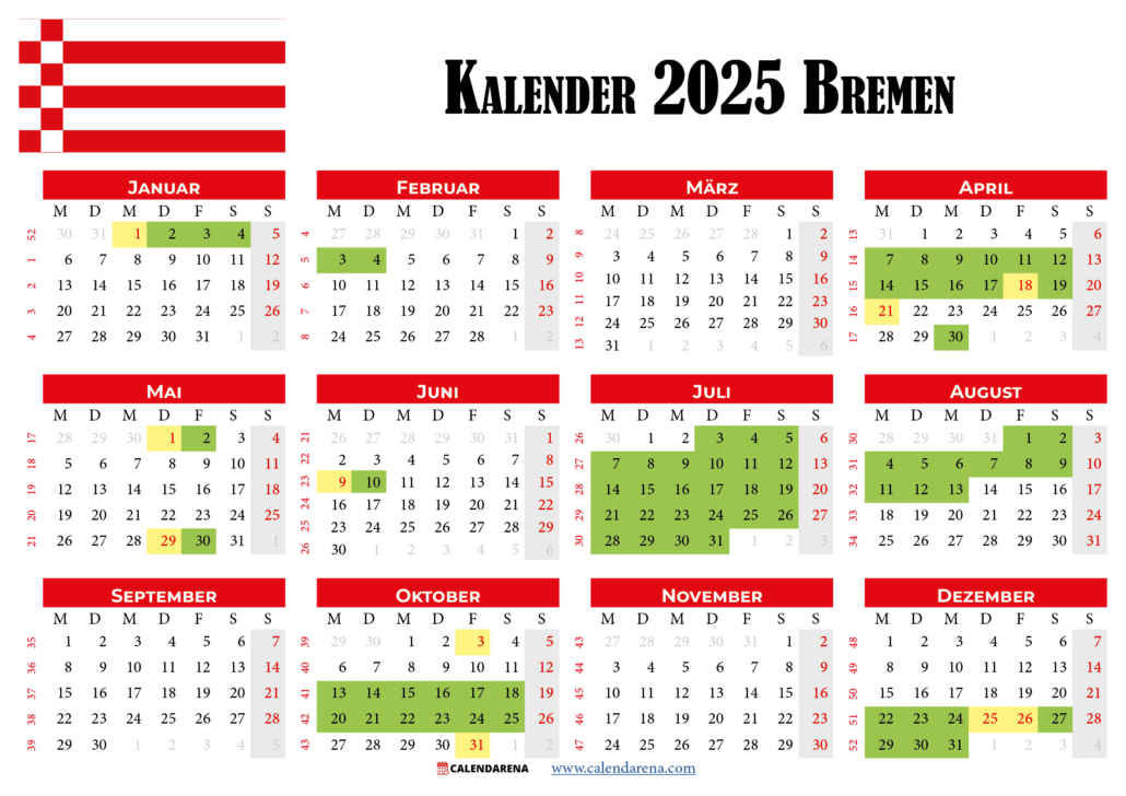 Kalender 2025 Und Schulferien In Bremen Alles, Was Sie Wissen Müssen