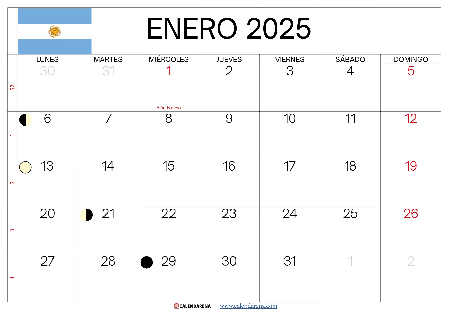Enero 2025 Argentina