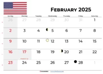 February 2025 Calendar With Holidays