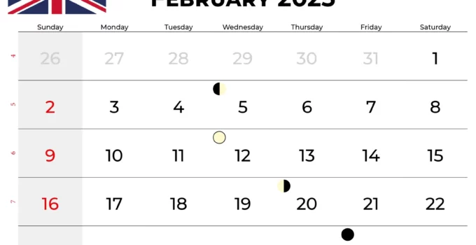 February 2025 Calendar With Holidays uk