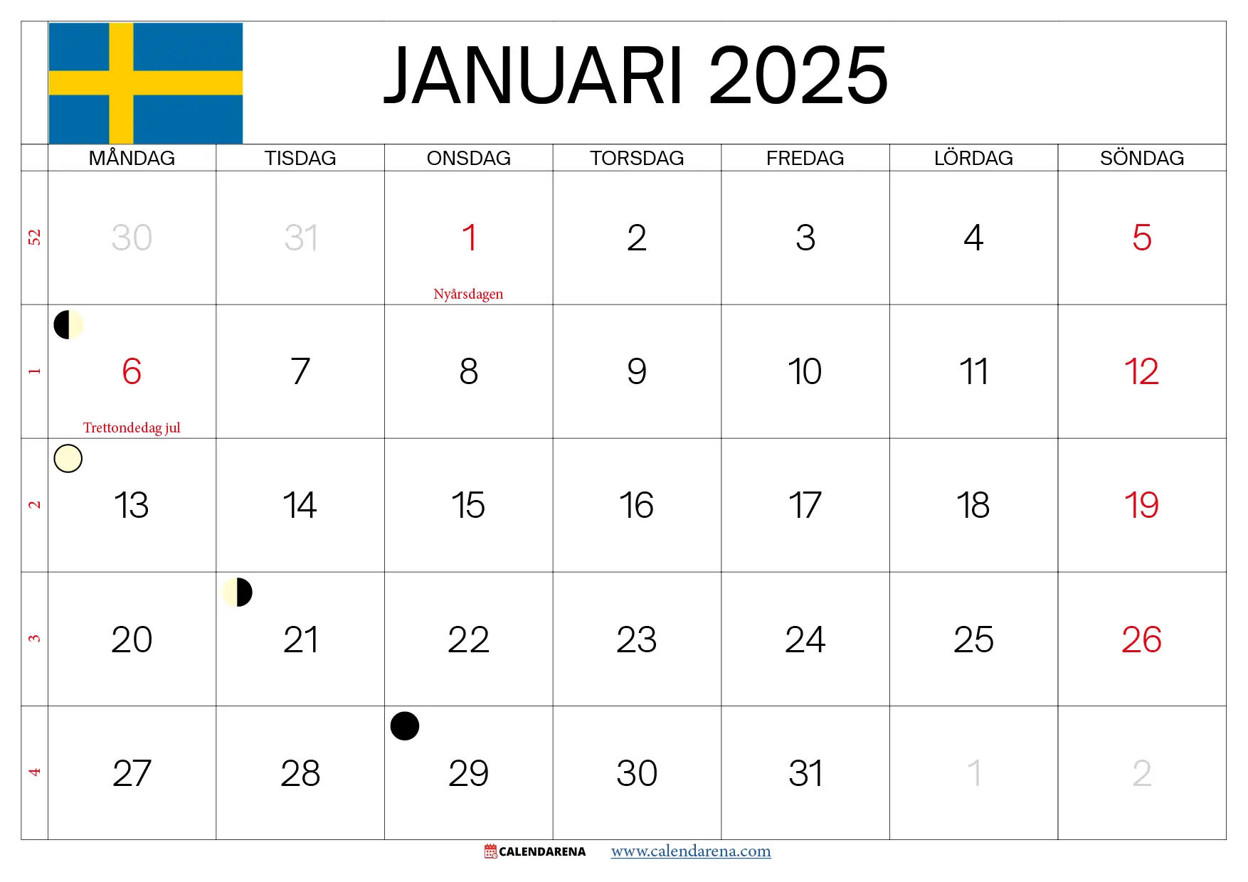 Kalender 2025 Januari