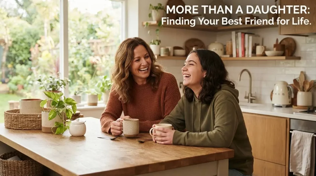 Mother and daughter celebrating Daughter Day