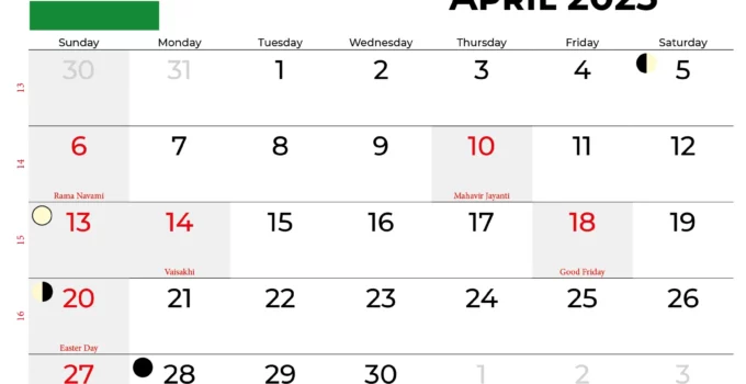 March And April 2025 Calendar India Calendarena