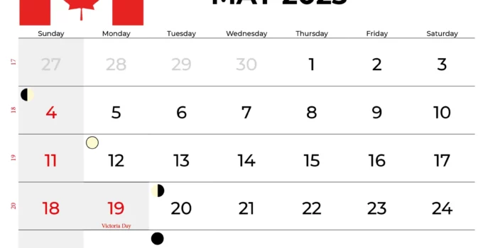 May 2025 Calendar With Holidays Canada