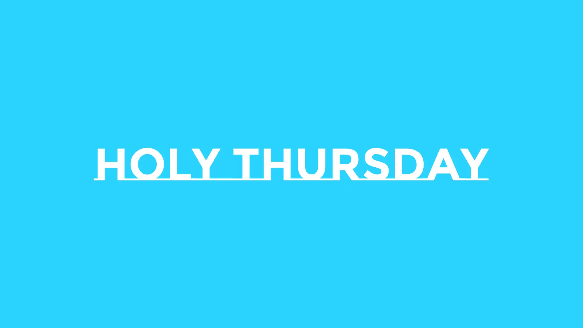 Holy Thursday