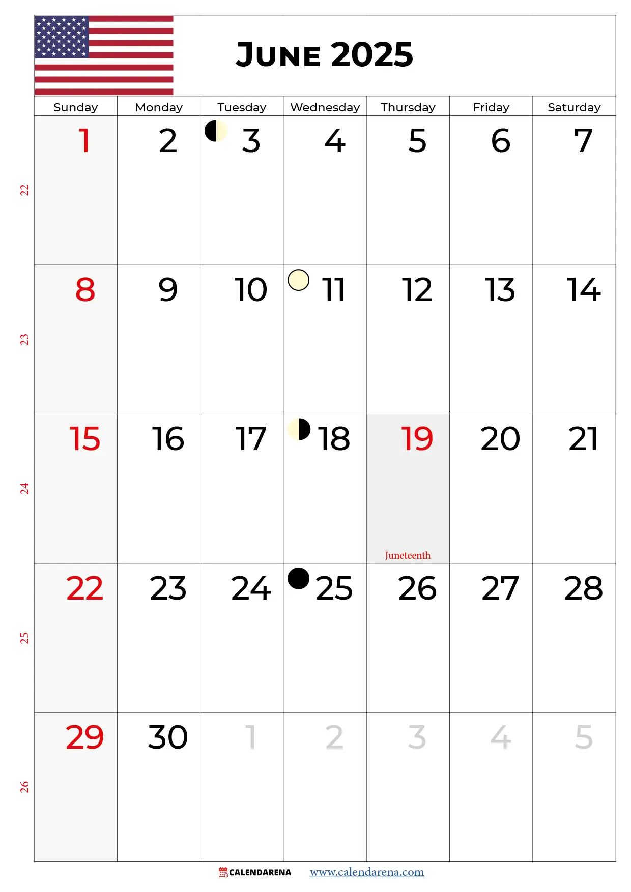 Calendar June 2025