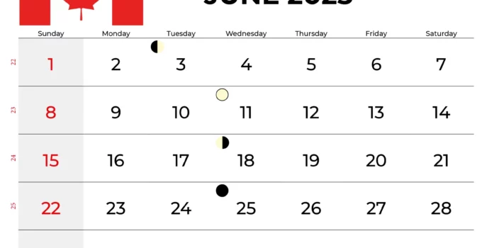 June 2025 Calendar With Holidays Canada