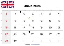 June 2025 Calendar With Holidays Uk