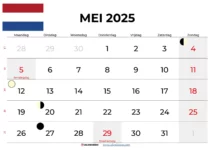 Kalender Mei 2025