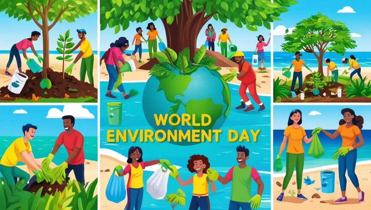 Tree planting activity on World Environment Day – a symbol of environmental restoration.