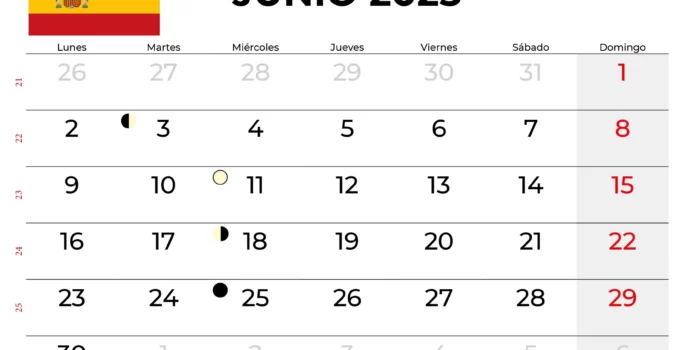 Calendario Junio 2025