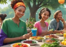 Vegan Day celebration showcasing plant-based meals and awareness