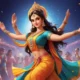 Navratri festival celebration with traditional dance, rituals, and devotion to Goddess Durga