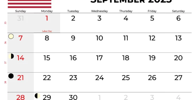 September 2025 Calendar With Holidays