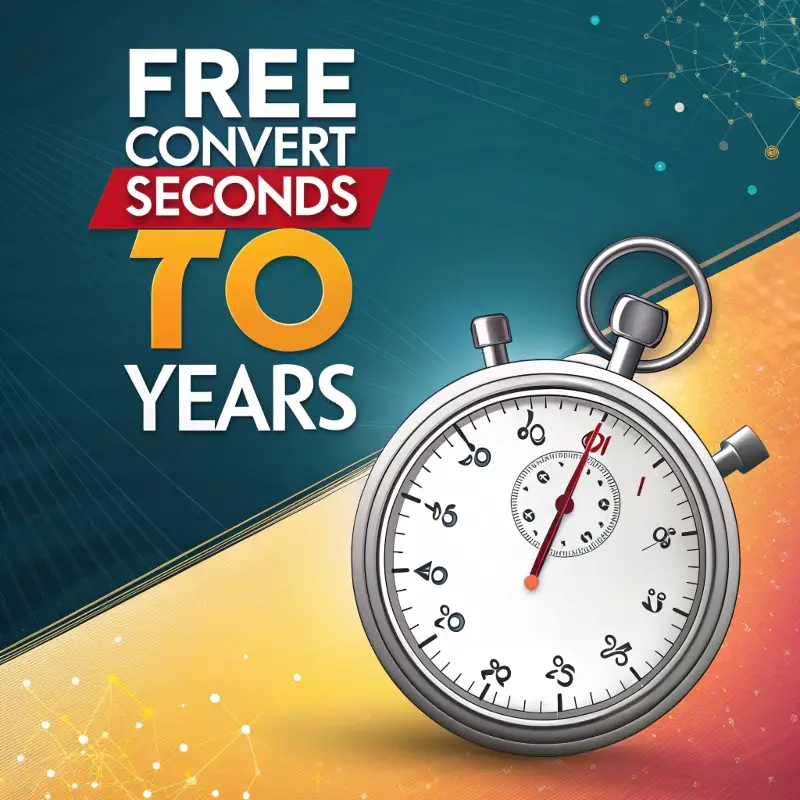 convert seconds to years