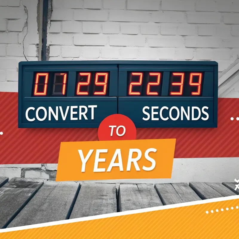 free convert seconds to years