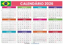 Calendário 2026 Brasil
