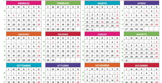 Calendario 2026 Con Festività Pdf