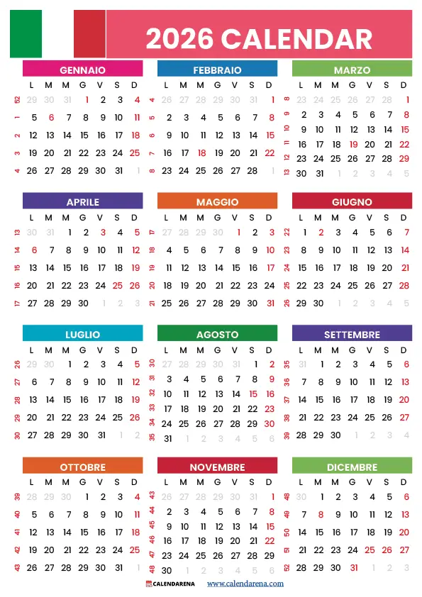 Calendario 2026 Pdf