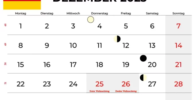Kalender Dezember 2025 Zum Ausdrucken