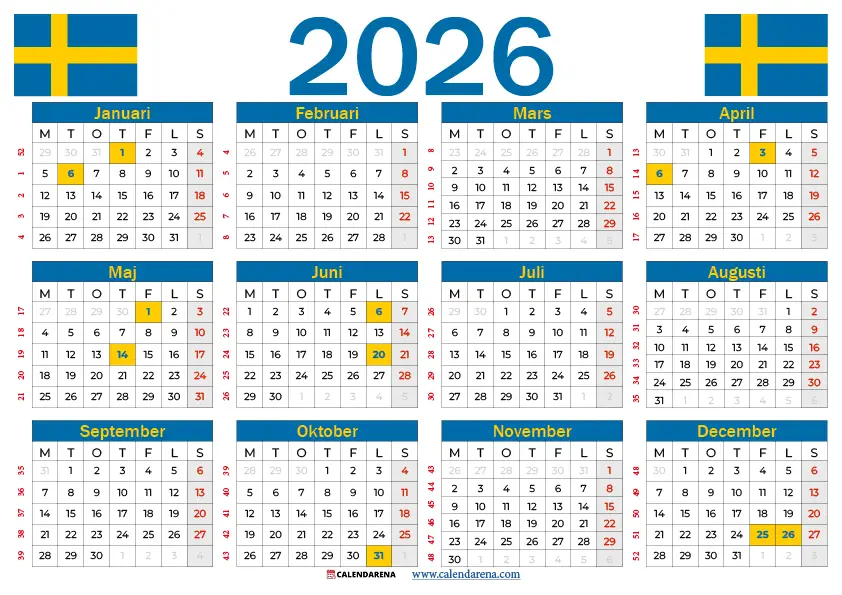 Svensk Kalender 2025