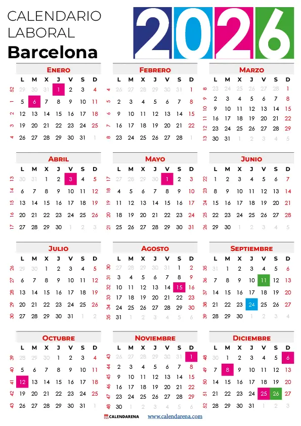 calendario laboral barcelona 2026 pdf
