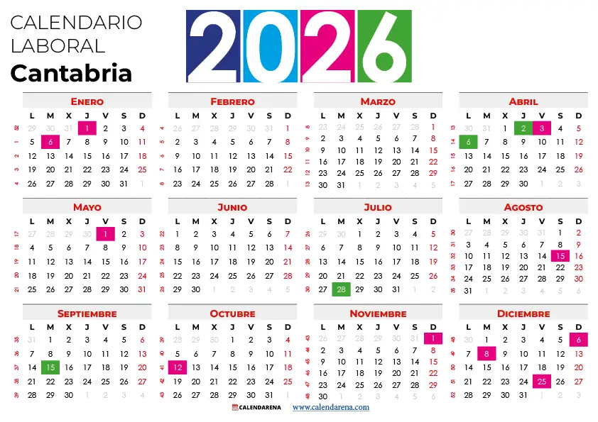 calendario laboral construccion cantabria 2026