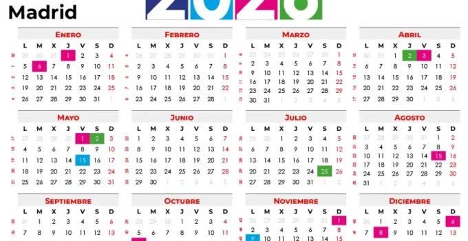 calendario laboral construcción madrid 2026