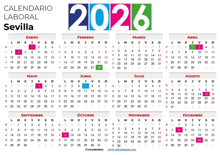 calendario laboral sevilla 2026