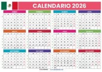 Calendario 2026 Pdf México