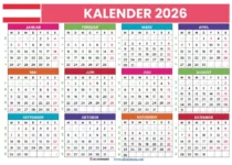 Kalender 2026 Österreich