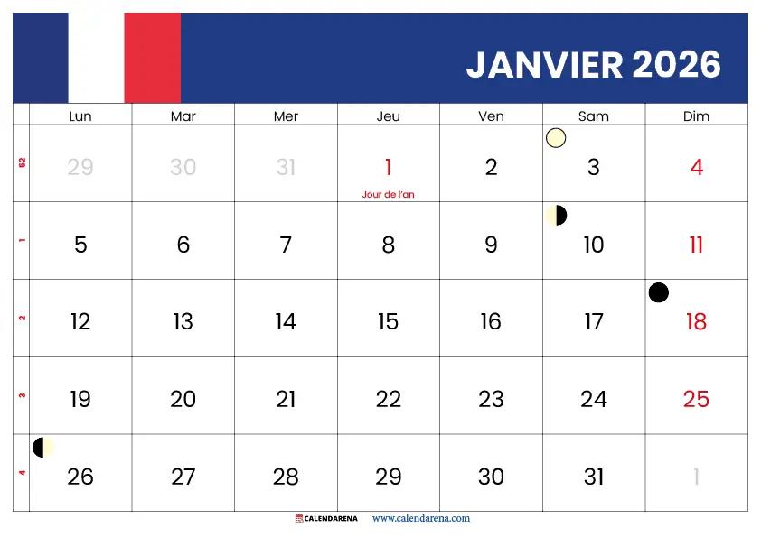 Mois De Janvier 2026