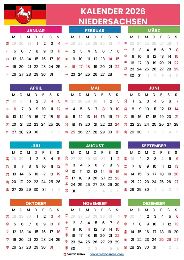 kalender 2026 nrw