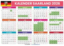 kalender 2026 saarland