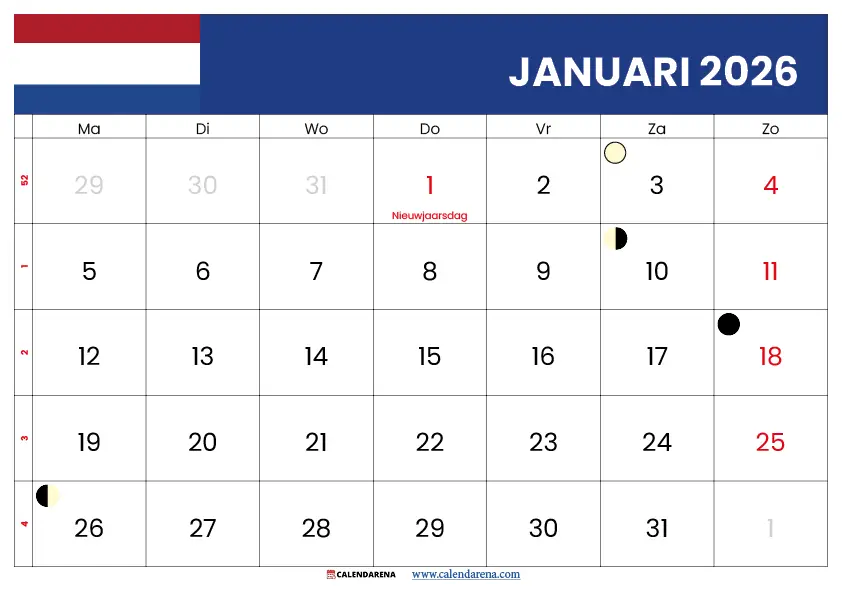 kalender januari 2026 pdf