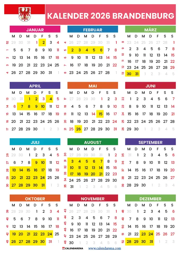 sommerferien brandenburg 2026