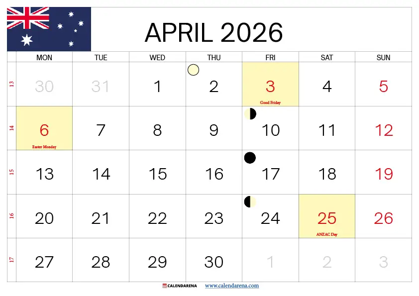 April School Holidays 2026 Australia
