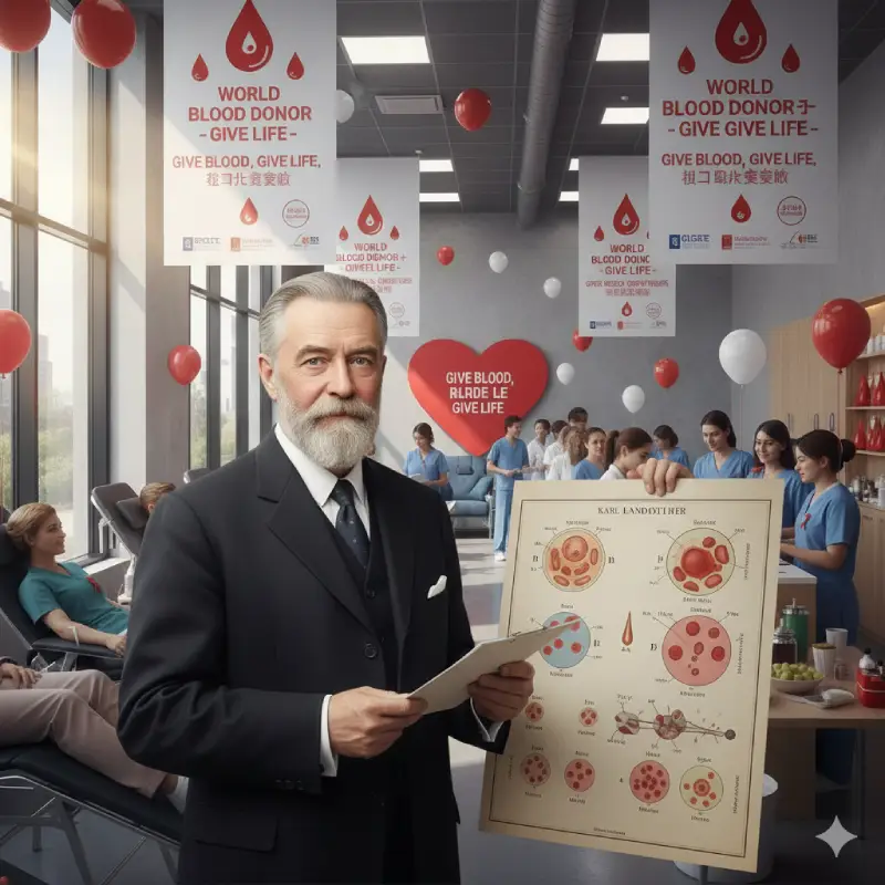 Karl Landsteiner científico que descubrió los grupos sanguíneos en el sistema ABO