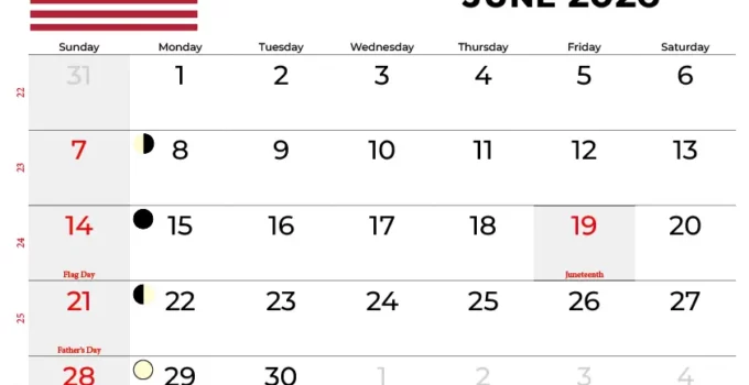 June 2026 Calendar