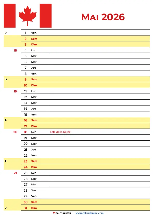 Pleine Lune Mai 2026 Québec