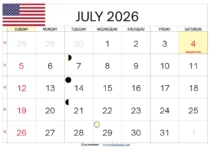 Calendar July 2026