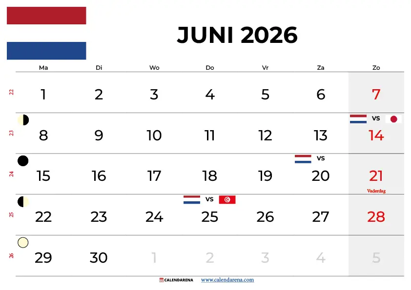 Kalender Juni 2026 Pdf