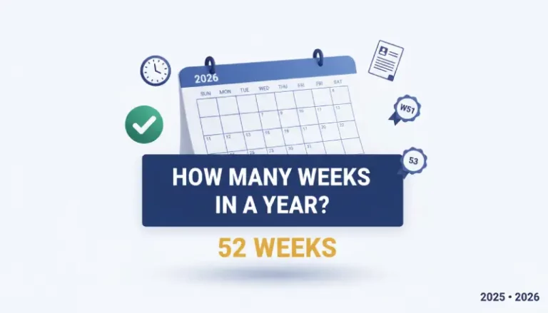 how many weeks in a year - 2026 calendar week breakdown