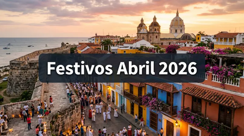 Feriados Semana Santa abril 2026 Colombia — Jueves Santo y Viernes Santo
