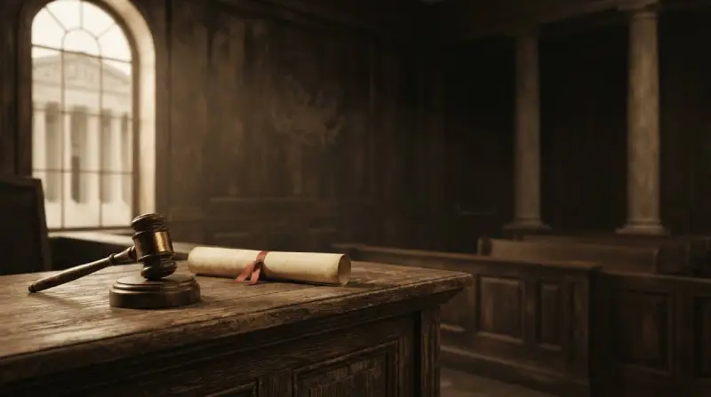 Dred Scott Case 1857 Supreme Court ruling — antique gavel and legal document in courtroom