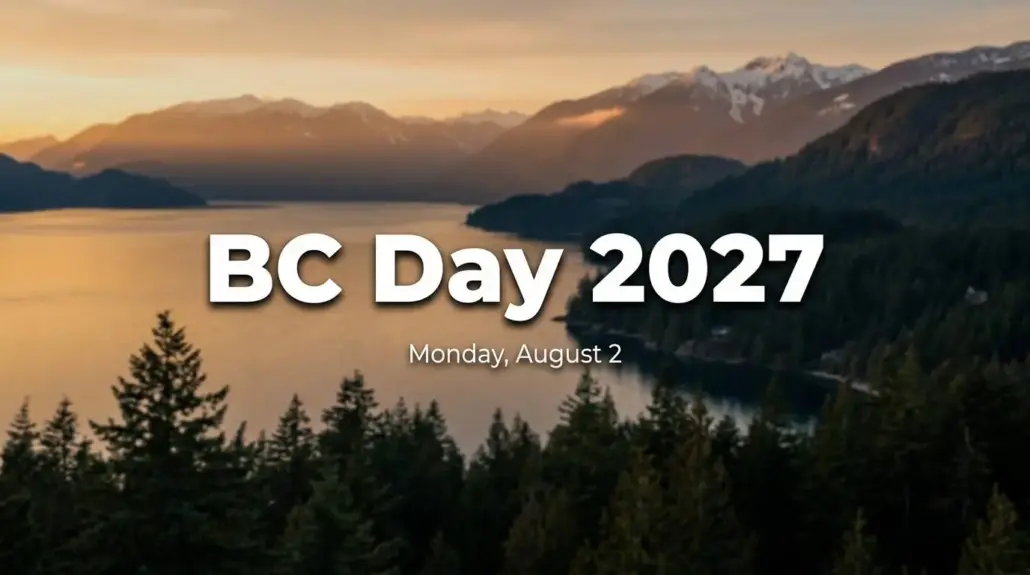 BC Day 2027: Monday, August 2