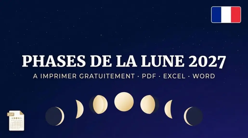 Phases de la Lune 2027